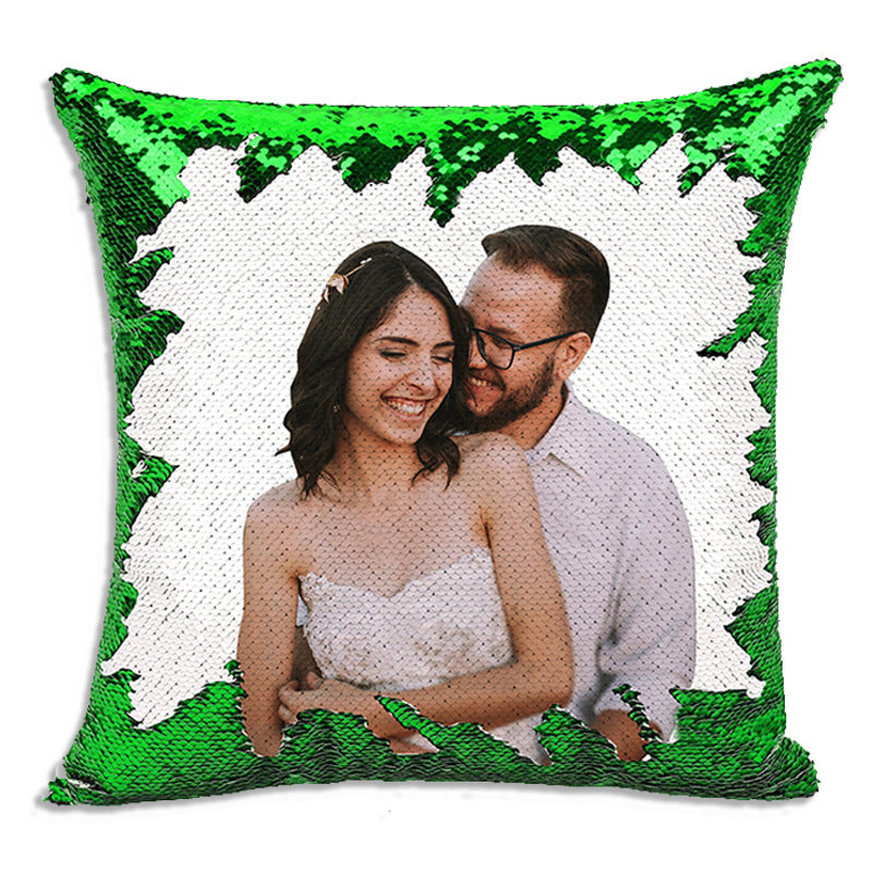Magic Sequined Custom Gift Pillow Magic Sequined Custom Gift Pillow